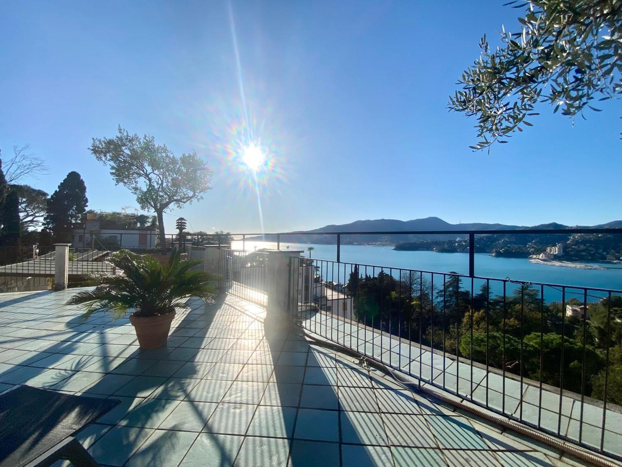 Welcome Riviera - Paradiso 12-Ultimo Restauro Nel 2025-Vista Mare Stupenda-Balcone Con Vista Meravigliosa Piu' Terrazza Solarium Sovrastante Di 70 Mq Esterna Rapallo Esterno foto